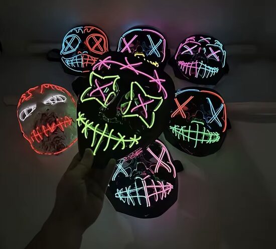 Universaalne LED karnevalimask