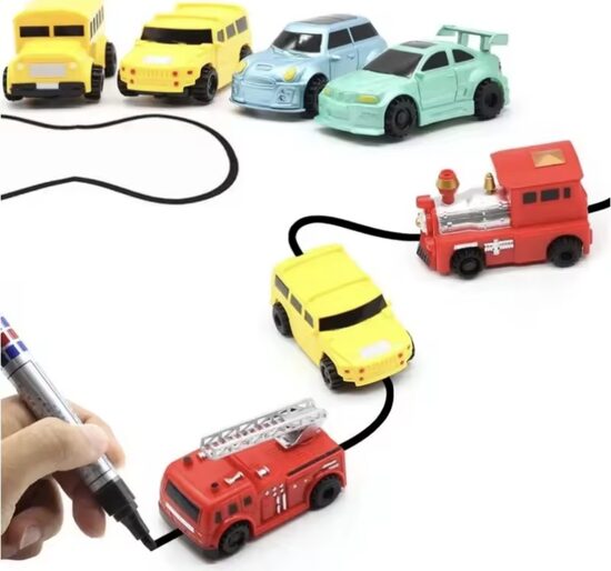 Universaalne pliiatsiga juhitav auto lastele